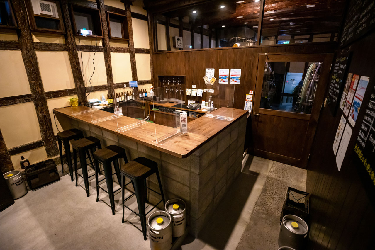 尾道らしい情緒を残す 梁を生かしたビール工房